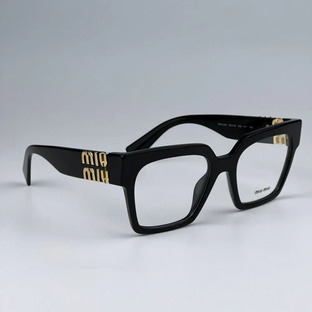 NEW Miu Miu MU04UV 1AB1O1 Black Women Eyeglasses Cat Eye MU 04UV